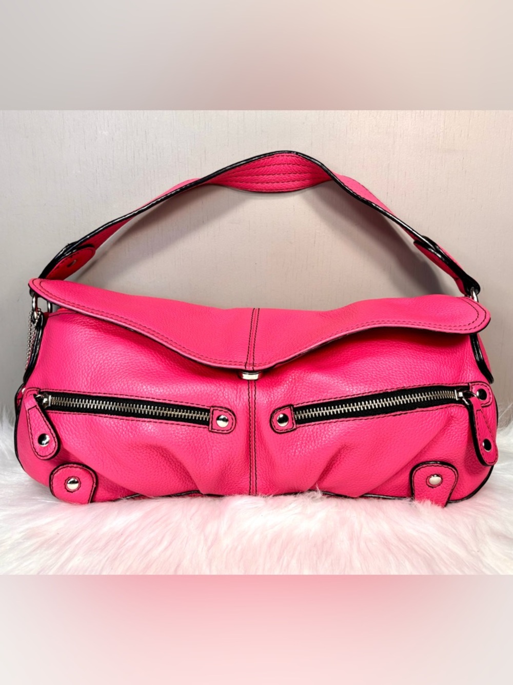DANIER Leather Hobo Shoulder Bag